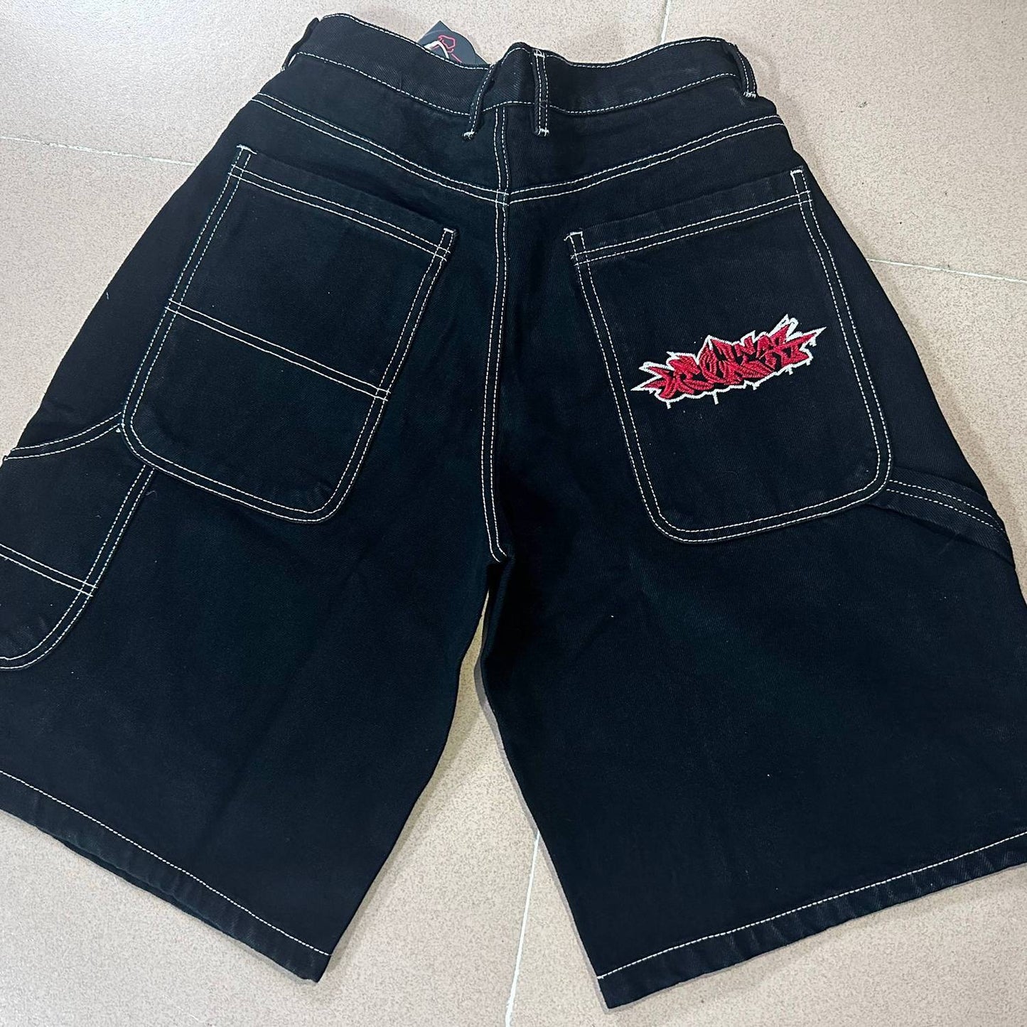 Y2K Cargo Pants JNCO Wex Wear Shorts Skate Trendy Men's and Women's Unisex Jeans JNCO Embroidered high quality Big Boy Jeans