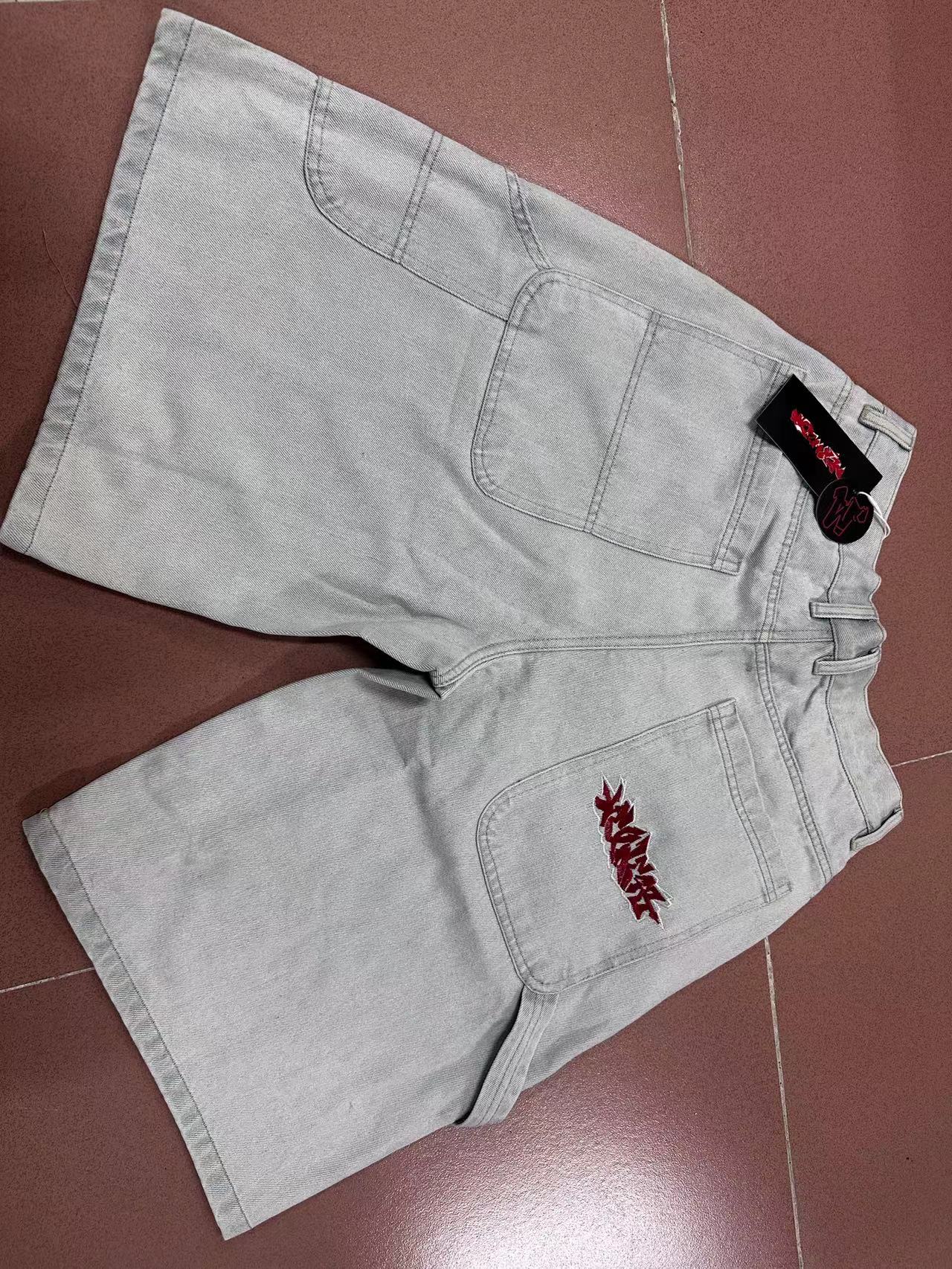 Y2K Cargo Pants JNCO Wex Wear Shorts Skate Trendy Men's and Women's Unisex Jeans JNCO Embroidered high quality Big Boy Jeans